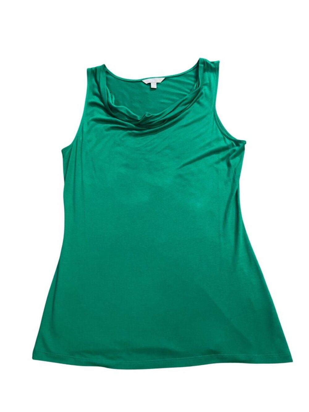 Banana Republic Green Drape Neck Sleeveless Top Women's L Used - Picture 3 of 12